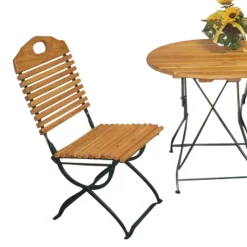 Wohnen Sitzgruppe|Balkonmöbel*Gartensitzgruppe Coundyro aus Robinie Massivholz Stahl (dreiteilig)