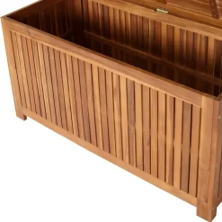 Wohnen Gartenstühle Auflagenbox aus Akazie Massivholz - Nurana