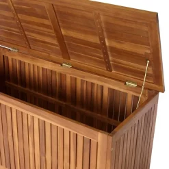 Wohnen Gartenstühle Auflagenbox aus Akazie Massivholz - Nurana