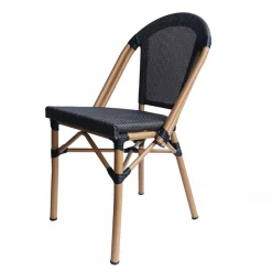 Wohnen Gartenstühle aus Webstoff Schwarzbraun - Phantom (2er Set)