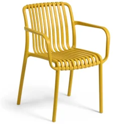 Wohnen Gartenstühle in Gelb mit Armlehnen - Laspezia (4er Set)