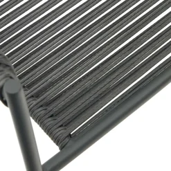 Wohnen Rattanmöbel*Gartenstuhl aus Geflecht und Stahl - Lavinaia (4er Set)