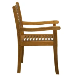 Wohnen Gartenstuhl mit Armlehnen aus Akazie - Lecco