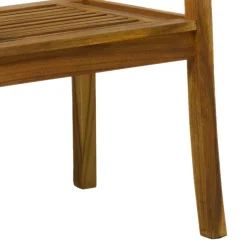 Wohnen Gartenstuhl mit Armlehnen aus Akazie - Lecco