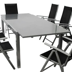 Wohnen Gartentisch & acht Klappsessel - Olividos (neunteilig)