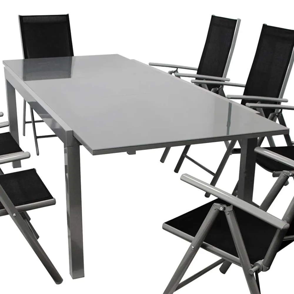 Wohnen Gartentisch & acht Klappsessel - Olividos (neunteilig)