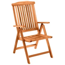 Wohnen Gartentisch & Klappsessel aus Holz - Klahuma (fünfteilig)