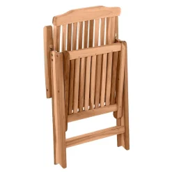 Wohnen Gartentisch & Klappsessel aus Holz - Klahuma (fünfteilig)