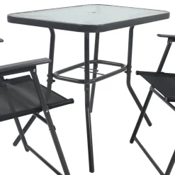 Wohnen Gartentisch & Klappstuhl Duo Set - Alcamo (dreiteilig)