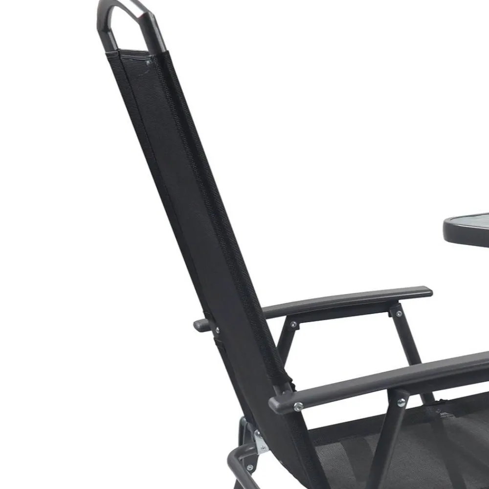 Wohnen Gartentisch & Klappstuhl Duo Set - Alcamo (dreiteilig)