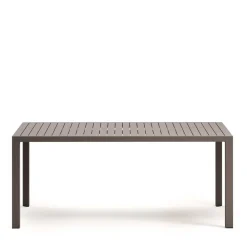 Wohnen Gartentisch aus Aluminium in Braun - Luvenico