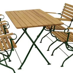 Wohnen Gartentisch Essgruppe klappbar - Galazo (fünfteilig)