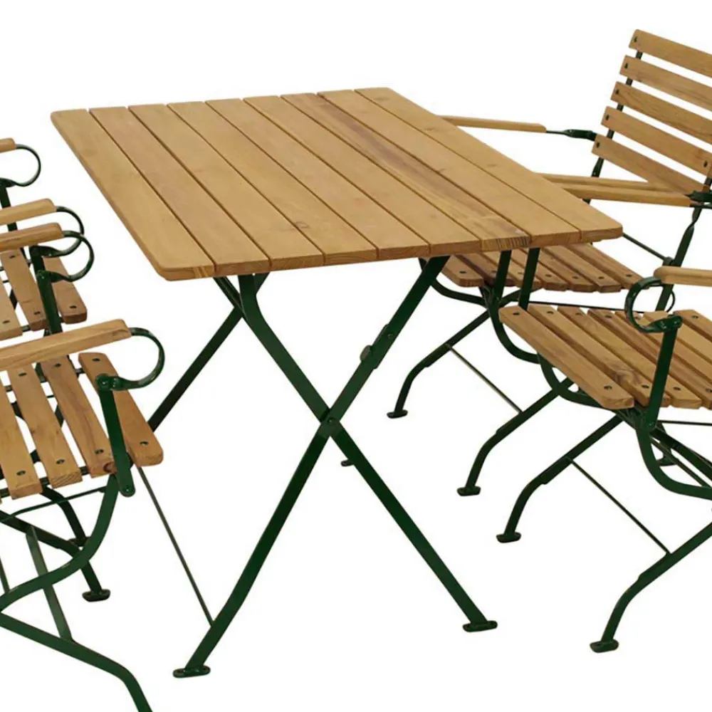 Wohnen Gartentisch Essgruppe klappbar - Galazo (fünfteilig)