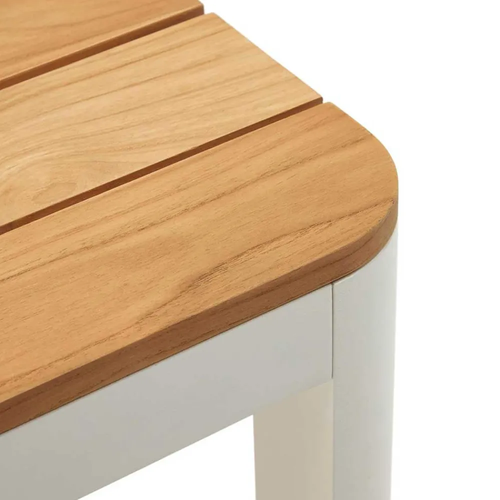 Wohnen Gartentisch mit Teakholz-Tischplatte - Price