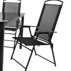 Wohnen Gartentisch und Hochlehner Set - Kimbertas (fünfteilig)