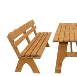 Wohnen Sitzgruppe|Balkonmöbel*Gartentischgruppe Brixen aus Kiefer massiv (dreiteilig)