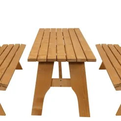 Wohnen Sitzgruppe|Balkonmöbel*Gartentischgruppe Brixen aus Kiefer massiv (dreiteilig)