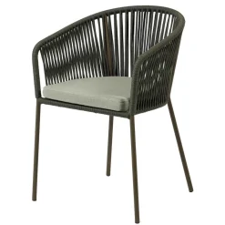 Wohnen Geflecht Stühle in Dunkelgrün - Zenuvra (4er Set)