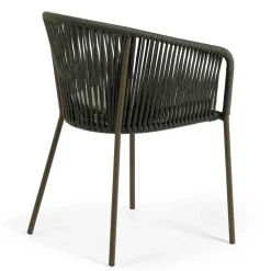 Wohnen Geflecht Stühle in Dunkelgrün - Zenuvra (4er Set)