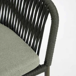 Wohnen Geflecht Stühle in Dunkelgrün - Zenuvra (4er Set)