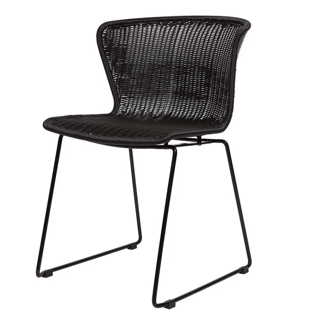 Wohnen Skandinavische Möbel*Geflechtstühle aus Kunstrattan - Spiaggi (2er Set)