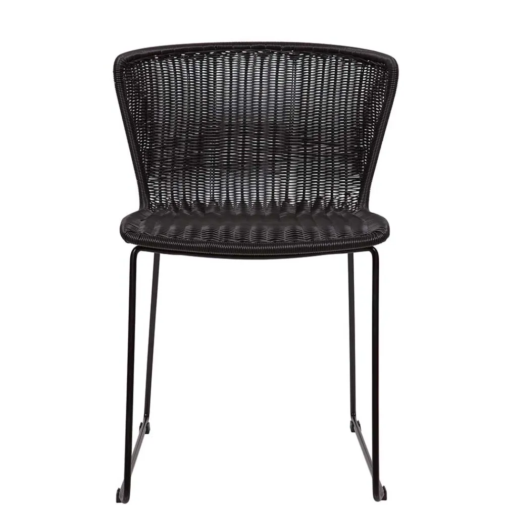 Wohnen Skandinavische Möbel*Geflechtstühle aus Kunstrattan - Spiaggi (2er Set)