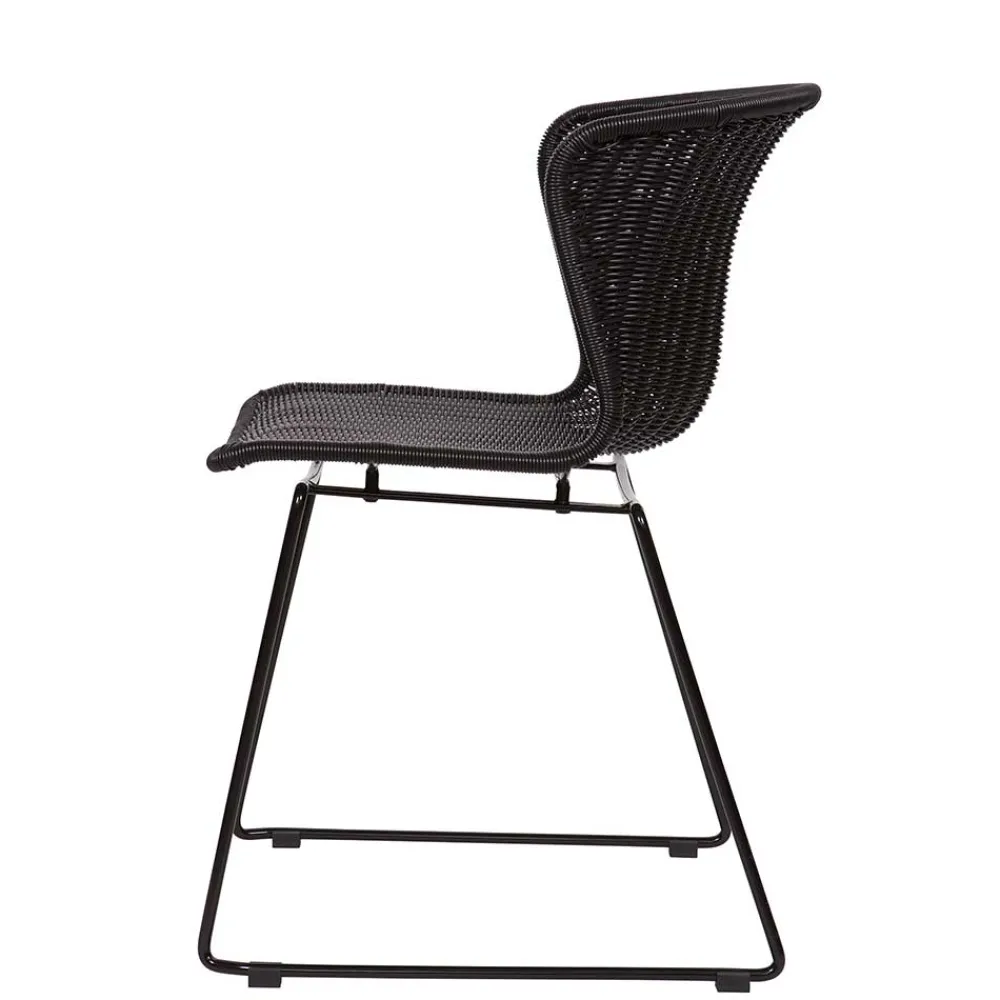 Wohnen Skandinavische Möbel*Geflechtstühle aus Kunstrattan - Spiaggi (2er Set)