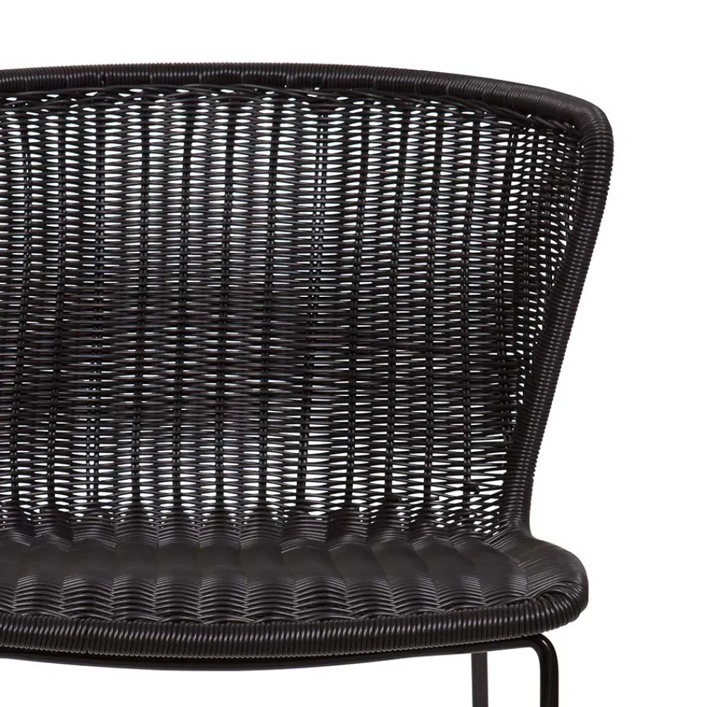 Wohnen Skandinavische Möbel*Geflechtstühle aus Kunstrattan - Spiaggi (2er Set)