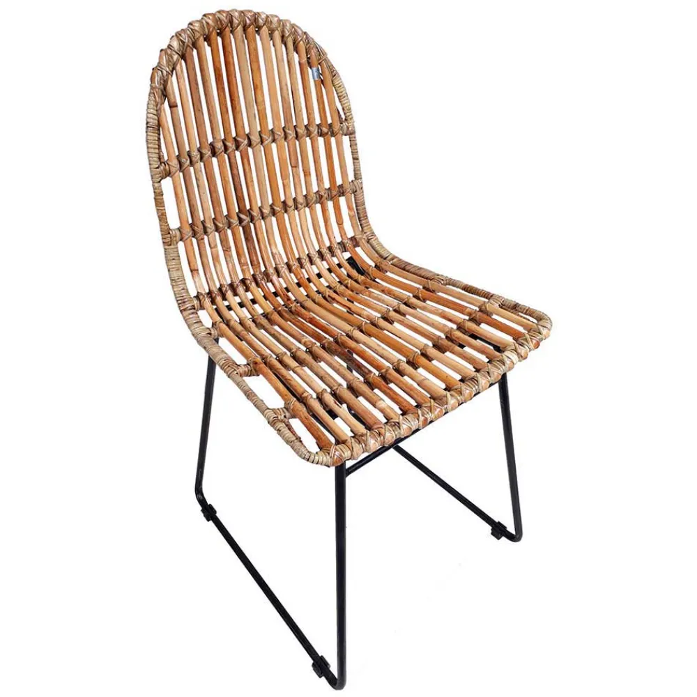 Wohnen Rattanmöbel*Geflechtstuhl aus Rattan - Larcella (2er Set)