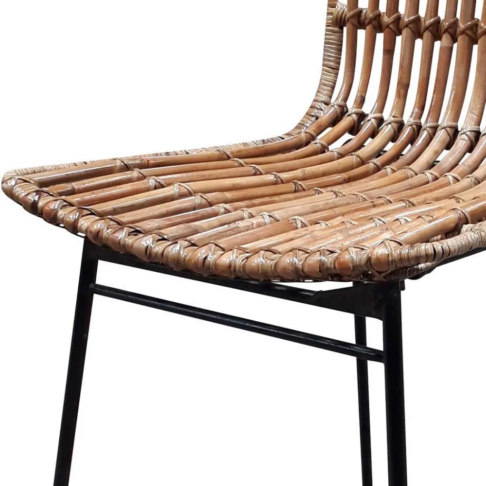 Wohnen Rattanmöbel*Geflechtstuhl aus Rattan - Larcella (2er Set)