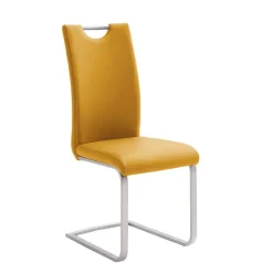 Wohnen Gelbe Stühle für Esszimmer Carismata als Freischwinger (4er Set)