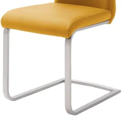Wohnen Gelbe Stühle für Esszimmer Carismata als Freischwinger (4er Set)