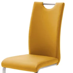 Wohnen Gelbe Stühle für Esszimmer Carismata als Freischwinger (4er Set)