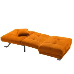 Wohnen Sofas|Sofa*Gelber Schlafsessel mit Flachgewebe Bezug - Babsy