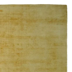 Wohnen Teppiche*Gelber Teppich handgewebt aus Viskose - Fortiguno