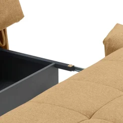 Wohnen Schlafsofas|Betten*Gelbes Schlafsofa mit Bettkasten - Racana