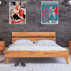 Wohnen Geöltes Massivholzbett in 8 Größen - Junola