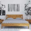 Wohnen Naturholzmöbel|Betten*Geöltes Wildeichebett mit 220 cm Länge - Hardus