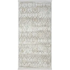 Wohnen Teppiche*Gemusterter Kurzflor Teppich hell - Ladoria