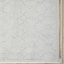 Wohnen Teppiche*Gemusterter Kurzflor Teppich hell - Ladoria