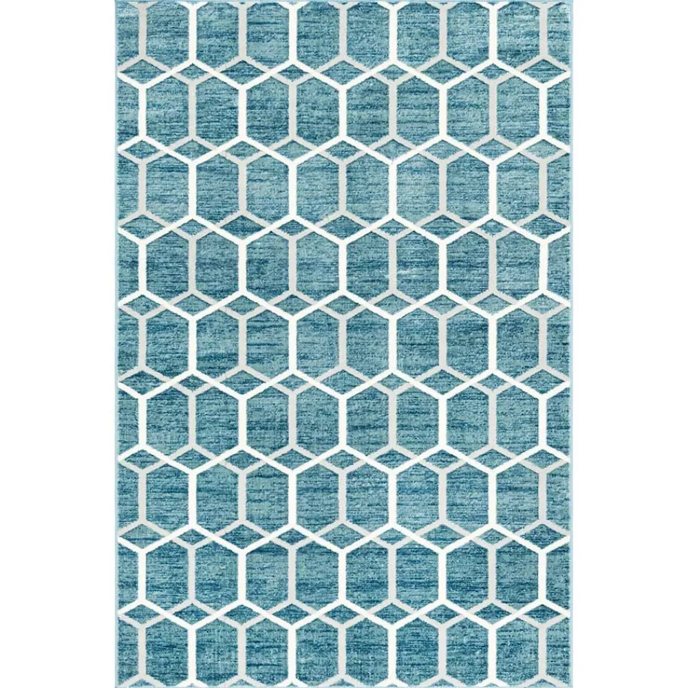 Wohnen Geometrisch gemusterter Teppich mit Kurzflor - Calencio