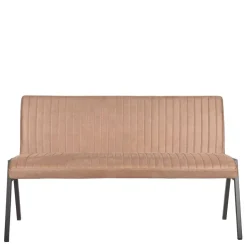 Wohnen Küchenbänke|Esszimmerbänke*Gepolsterte Bank fürs Esszimmer in Hellbraun - Uminga