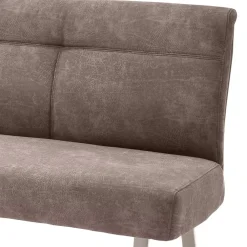 Wohnen Gepolsterte Bank in Beige Microfaser - Anguro