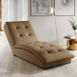 Wohnen Gepolsterte Relaxliege in Beige - Senade