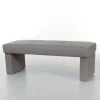 Wohnen Gepolsterte Sitzbank Hawar in Grau