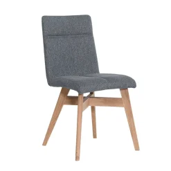 Wohnen Küchenstühle|Esszimmerstühle*Gepolsterte Stühle in Grau & Natur - Tucina (2er Set)