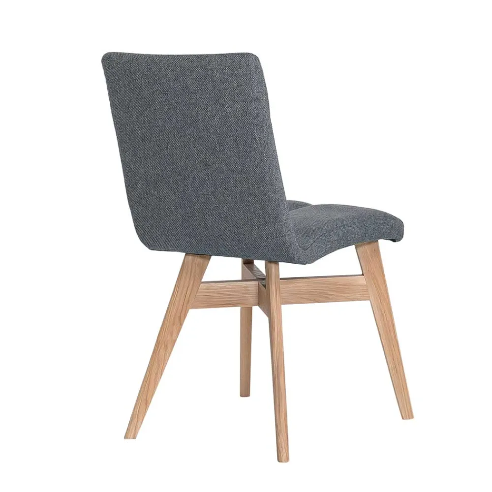 Wohnen Küchenstühle|Esszimmerstühle*Gepolsterte Stühle in Grau & Natur - Tucina (2er Set)