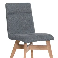 Wohnen Küchenstühle|Esszimmerstühle*Gepolsterte Stühle in Grau & Natur - Tucina (2er Set)