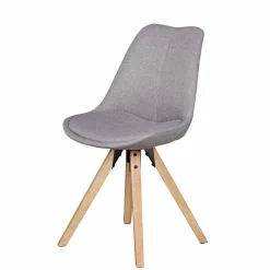 Wohnen Gepolsterter Schalenstuhl Charisse mit Stoffbezug (2er Set)