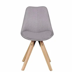 Wohnen Gepolsterter Schalenstuhl Charisse mit Stoffbezug (2er Set)